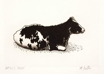 resting cow